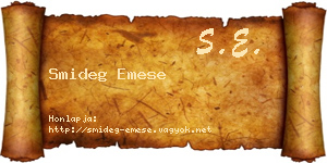 Smideg Emese névjegykártya